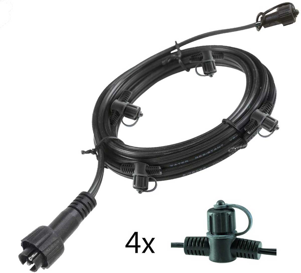 Hauptkabel 10m,  4 Anschlüsse