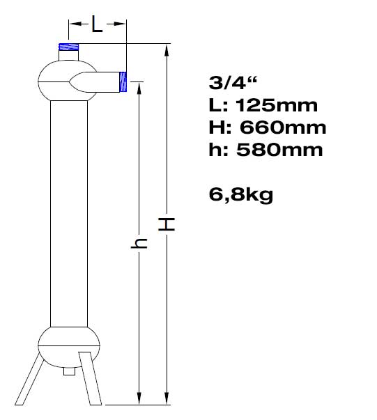 Zyklonfilter 3/4" AG