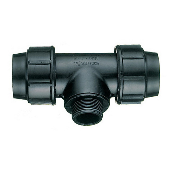Kunststoff  T-Stück 16 1/2"AG