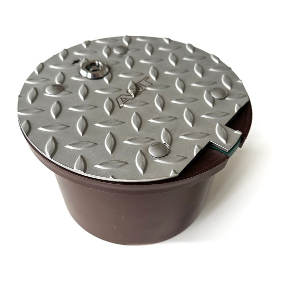 Gartenwasserbox mit Edelstahldeckel