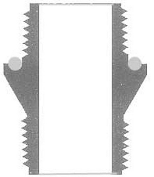 Modul Doppelnippel 2 x 1"AG