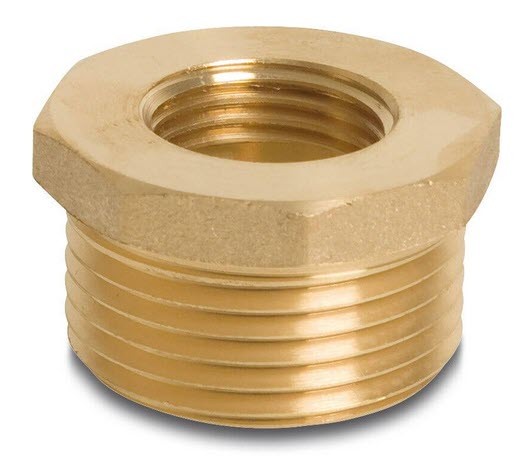 Messing Reduzierung 3/4"AG-1/4"IG